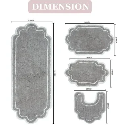Home Weavers Inc Allure 4-pc. Quick Dry Bath Rug Set