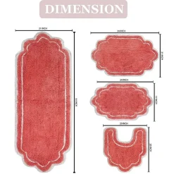 Home Weavers Inc Allure 4-pc. Quick Dry Bath Rug Set