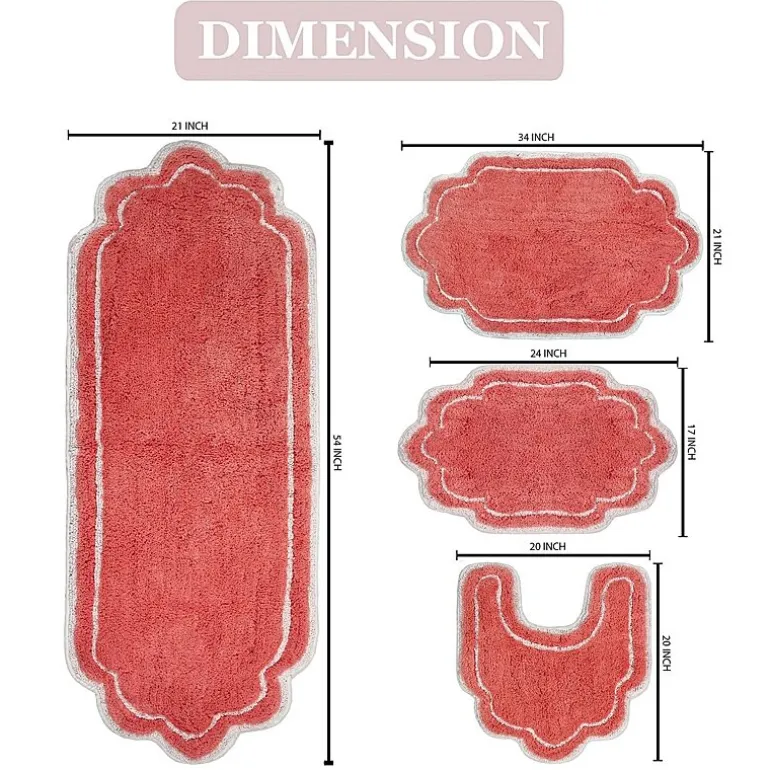 Home Weavers Inc Allure 4-pc. Quick Dry Bath Rug Set