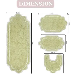 Home Weavers Inc Allure 4-pc. Quick Dry Bath Rug Set