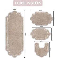 Home Weavers Inc Allure 4-pc. Quick Dry Bath Rug Set