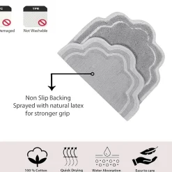 Home Weavers Inc Allure 4-pc. Quick Dry Bath Rug Set