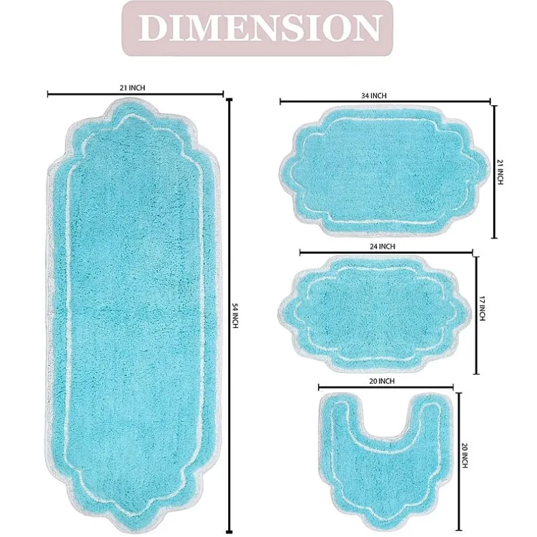 Home Weavers Inc Allure 4-pc. Quick Dry Bath Rug Set