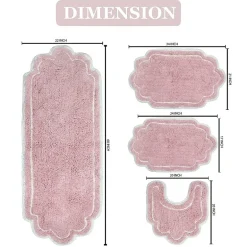 Home Weavers Inc Allure 4-pc. Quick Dry Bath Rug Set