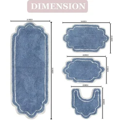 Home Weavers Inc Allure 4-pc. Quick Dry Bath Rug Set