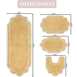 Home Weavers Inc Allure 4-pc. Quick Dry Bath Rug Set