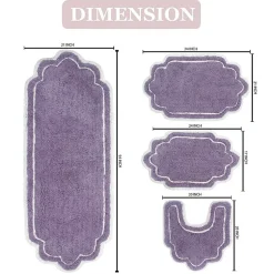 Home Weavers Inc Allure 4-pc. Quick Dry Bath Rug Set