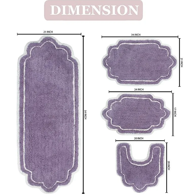 Home Weavers Inc Allure 4-pc. Quick Dry Bath Rug Set