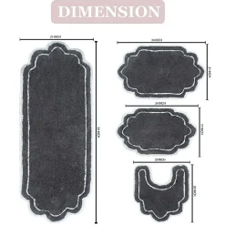 Home Weavers Inc Allure 4-pc. Quick Dry Bath Rug Set