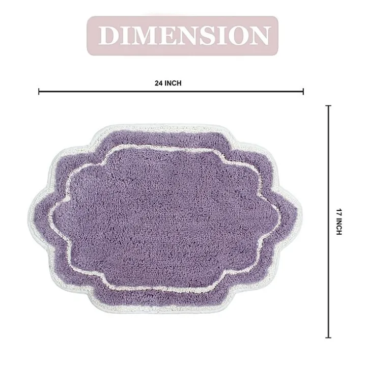 Home Weavers Inc Allure Quick Dry 17X24 Inch Bath Rug