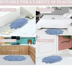 Home Weavers Inc Allure Quick Dry 17X24 Inch Bath Rug