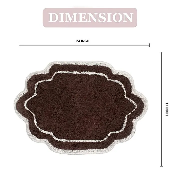 Home Weavers Inc Allure Quick Dry 17X24 Inch Bath Rug