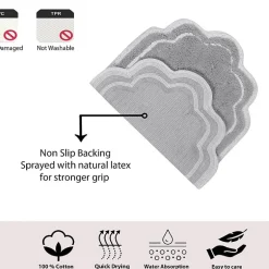 Home Weavers Inc Allure Quick Dry 17X24 Inch Bath Rug