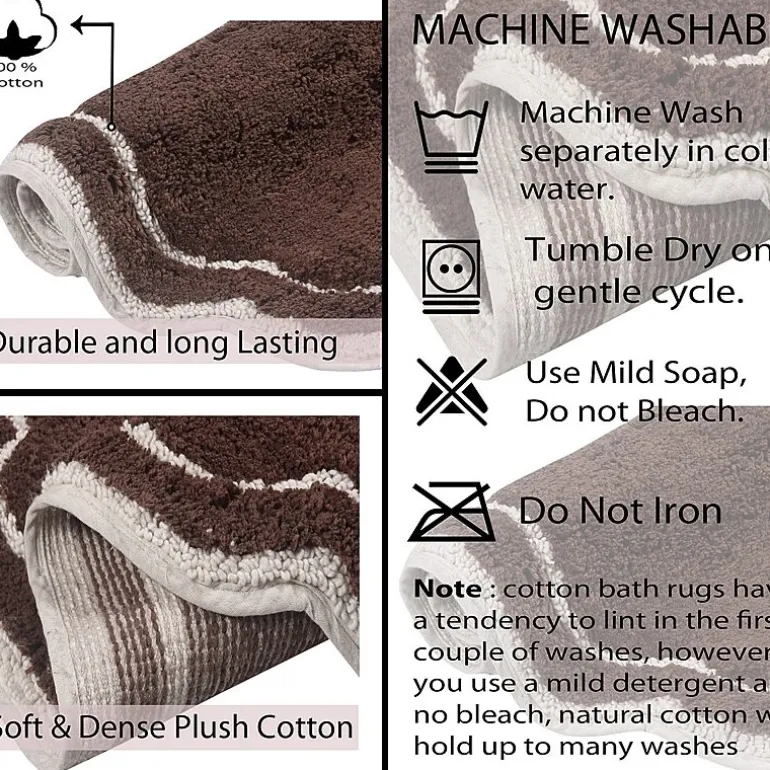 Home Weavers Inc Allure Quick Dry 17X24 Inch Bath Rug