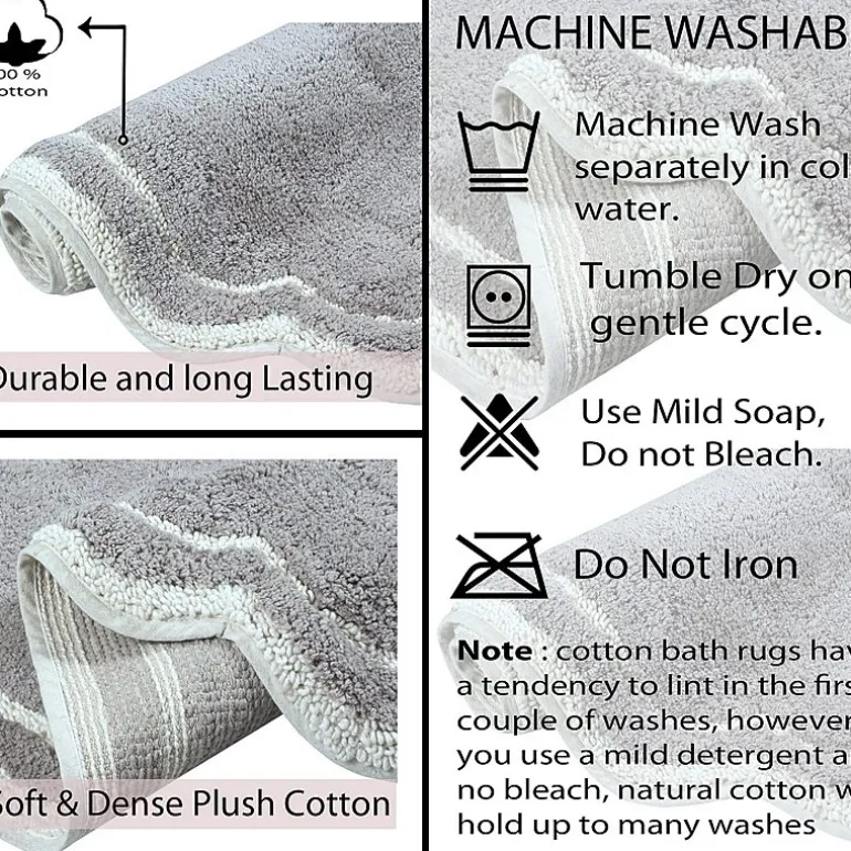 Home Weavers Inc Allure Quick Dry 17X24 Inch Bath Rug