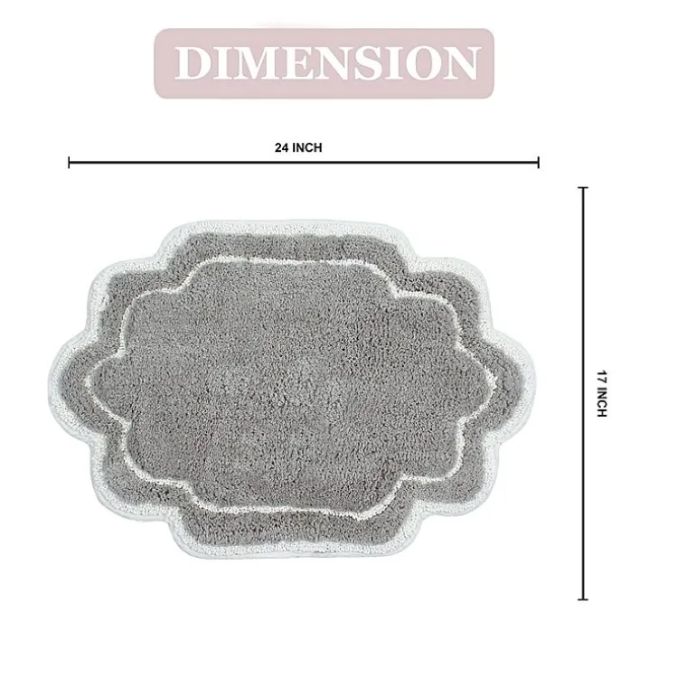 Home Weavers Inc Allure Quick Dry 17X24 Inch Bath Rug