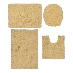 Home Weavers Inc Bellflower 4-pc. Quick Dry Bath Rug Set