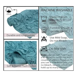 Home Weavers Inc Bellflower 4-pc. Quick Dry Bath Rug Set