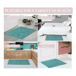 Home Weavers Inc Bellflower 4-pc. Quick Dry Bath Rug Set