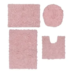 Home Weavers Inc Bellflower 4-pc. Quick Dry Bath Rug Set
