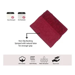 Home Weavers Inc Bellflower 4-pc. Quick Dry Bath Rug Set