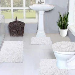 Home Weavers Inc Bellflower 4-pc. Quick Dry Bath Rug Set