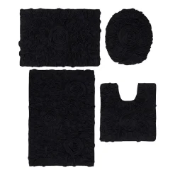 Home Weavers Inc Bellflower 4-pc. Quick Dry Bath Rug Set