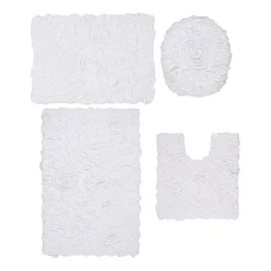 Home Weavers Inc Bellflower 4-pc. Quick Dry Bath Rug Set