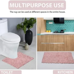 Home Weavers Inc Bellflower 4-pc. Quick Dry Bath Rug Set