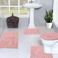 Home Weavers Inc Bellflower 4-pc. Quick Dry Bath Rug Set