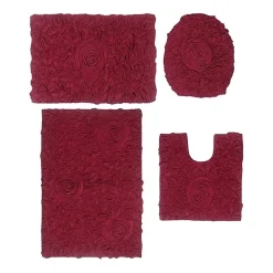 Home Weavers Inc Bellflower 4-pc. Quick Dry Bath Rug Set