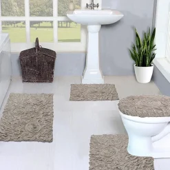 Home Weavers Inc Bellflower 4-pc. Quick Dry Bath Rug Set