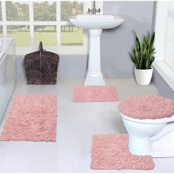 Home Weavers Inc Bellflower 4-pc. Quick Dry Bath Rug Set