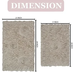 Home Weavers Inc Bellflower 2-pc. Quick Dry Bath Rug Set