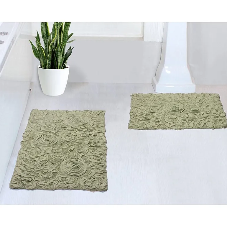 Home Weavers Inc Bellflower 2-pc. Quick Dry Bath Rug Set