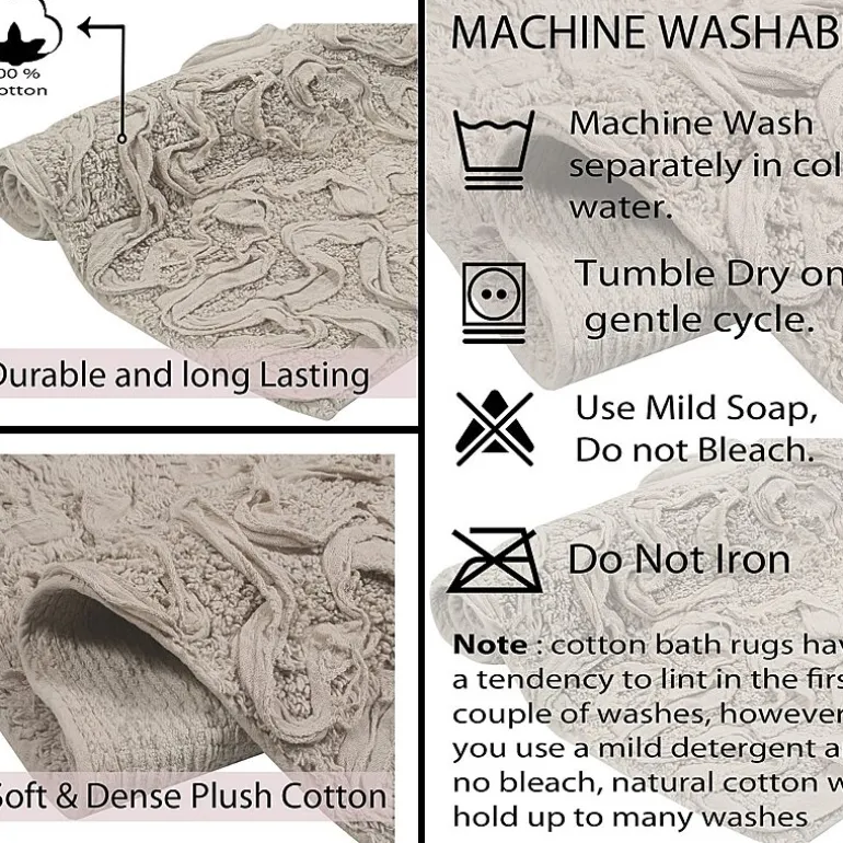 Home Weavers Inc Bellflower 2-pc. Quick Dry Bath Rug Set