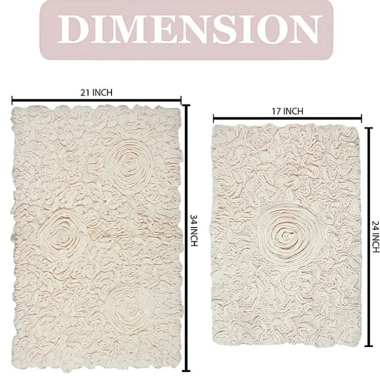Home Weavers Inc Bellflower 2-pc. Quick Dry Bath Rug Set