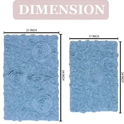 Home Weavers Inc Bellflower 2-pc. Quick Dry Bath Rug Set