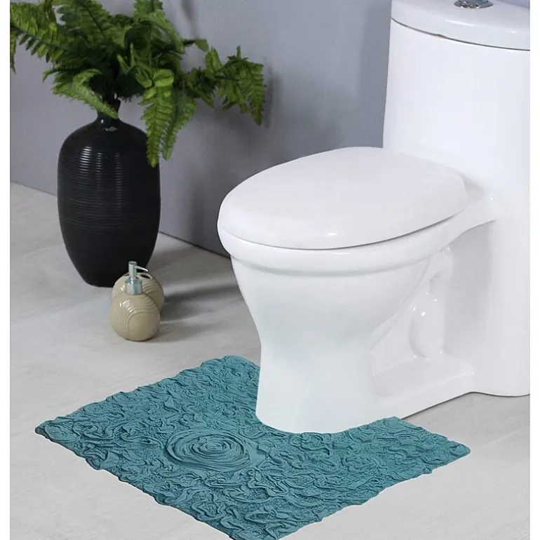 Home Weavers Inc Bellflower Quick Dry 20X20 Inch Bath Rug