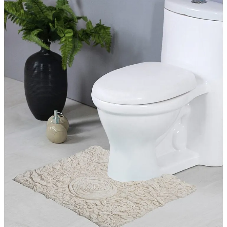 Home Weavers Inc Bellflower Quick Dry 20X20 Inch Bath Rug