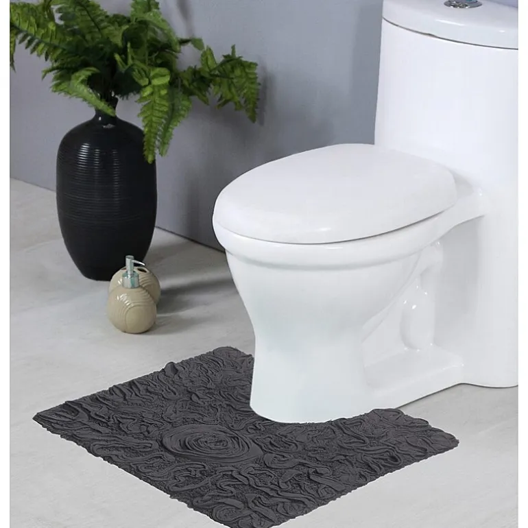Home Weavers Inc Bellflower Quick Dry 20X20 Inch Bath Rug