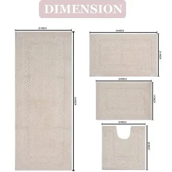 Home Weavers Inc Classy 4-pc. Quick Dry Bath Rug Set