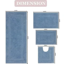 Home Weavers Inc Classy 4-pc. Quick Dry Bath Rug Set