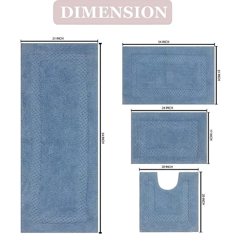 Home Weavers Inc Classy 4-pc. Quick Dry Bath Rug Set