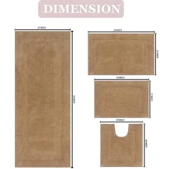 Home Weavers Inc Classy 4-pc. Quick Dry Bath Rug Set