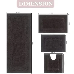 Home Weavers Inc Classy 4-pc. Quick Dry Bath Rug Set