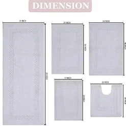 Home Weavers Inc Classy 5-pc. Quick Dry Bath Rug Set