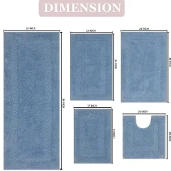 Home Weavers Inc Classy 5-pc. Quick Dry Bath Rug Set