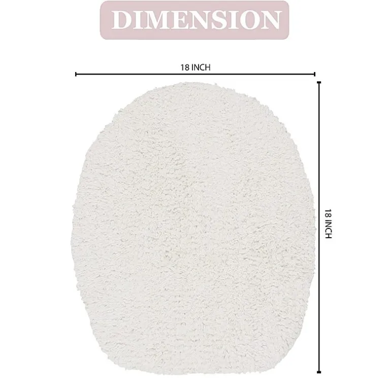 Home Weavers Inc Double Ruffle Toilet Lid Cover