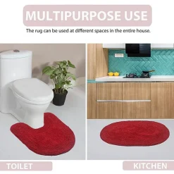 Home Weavers Inc Double Ruffle Toilet Lid Cover